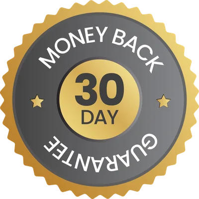 30-day money-back guarantee seal